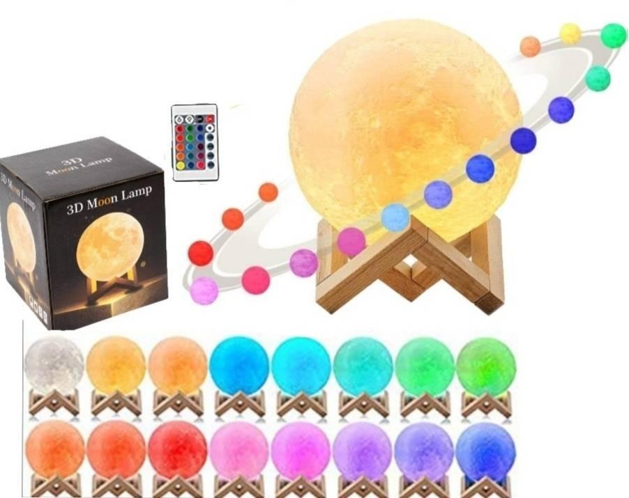 3D mesec lampa sa 16 boja by Minutshop | Ali tako