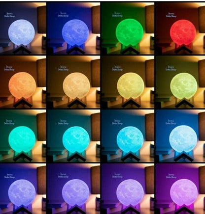 3D mesec lampa sa 16 boja by Minutshop | Ali tako