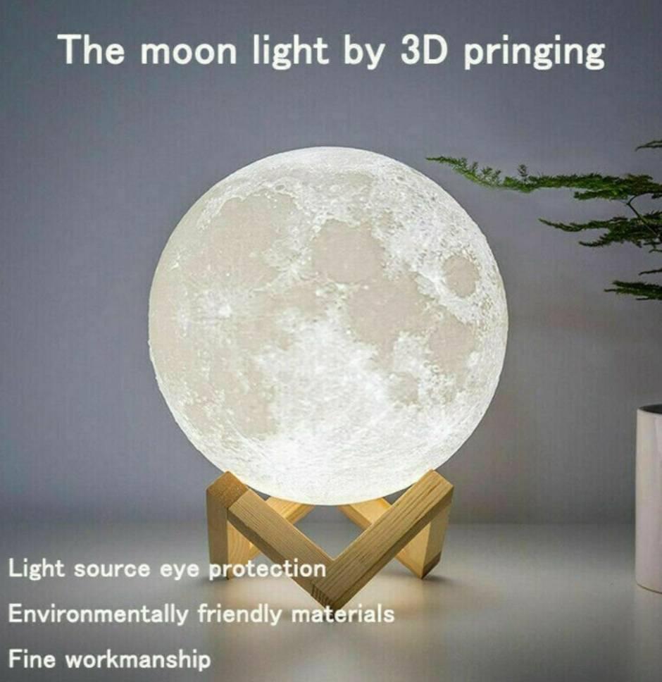 3D mesec lampa sa 16 boja by Minutshop | Ali tako
