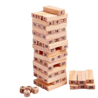 Jenga - Drvena Drštvena Igra za Sve Generacije