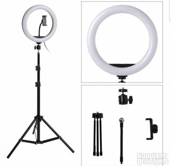 Ring Light 26cm sa stativom - Svetleci prsten za fotografisanje