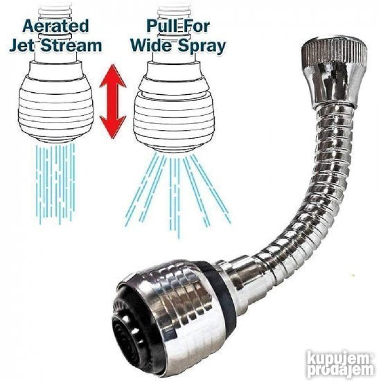 Nastavak slavine 2 u 1 - Turbo Flex nastavak slavine