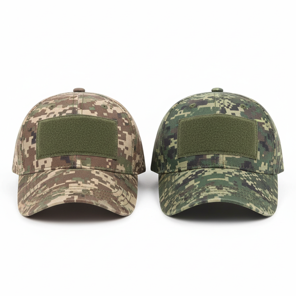 Taktičke kape Digital Camo - set od dve kape sa velcro panelima za personalizaciju i identifikacione oznake