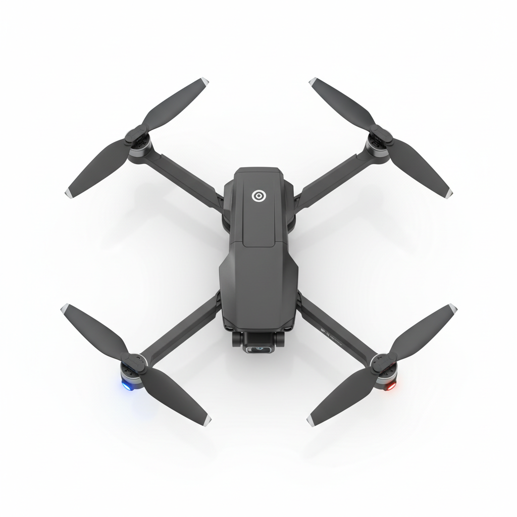 Ming Meia W1 dron rasklopljenih krakova pogled odozgo