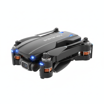W15HW MAX Sklopivi WiFi Dron - bela pozadina
