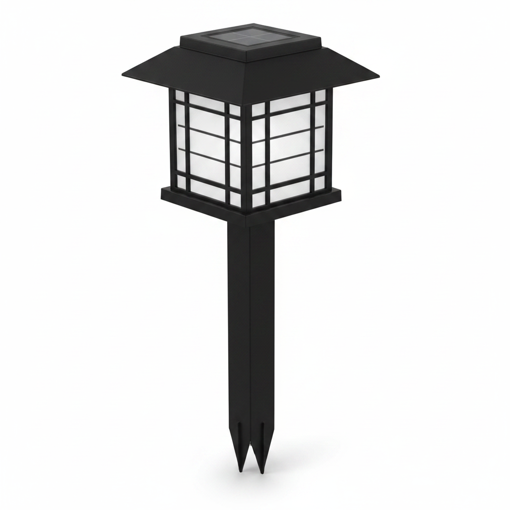 Solarna lampa – studio bela pozadina